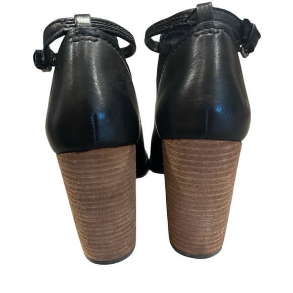 Frye Women's Margaret Black Leather Heeled Shoes - Picture 6 of 10